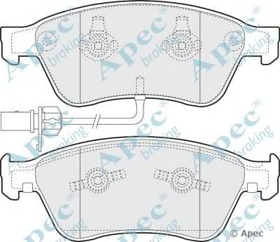 APEC BRAKING pad1349 -  Комплект тормозных колодок, дисковый тормоз